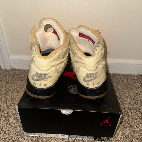 Jordan 5 Retro Off-White Sail Size 9 Virgil Abloh